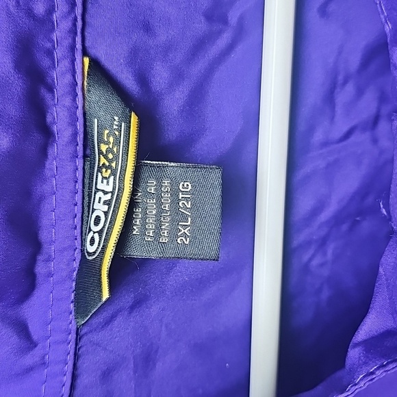 NWT CORE365 Mens Unlined Jacket 2xl Purple - Picture 3 of 10
